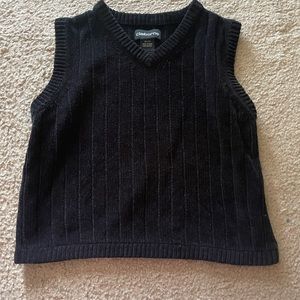Vintage Cropped Sweater Vest